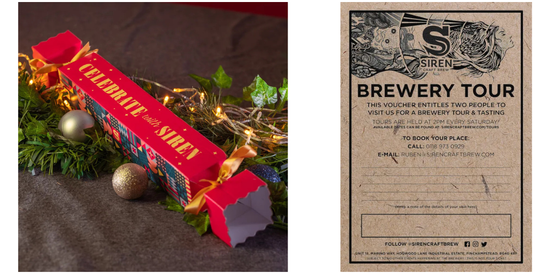 Picture of Siren's Christmas Cracker and Brewery Tour Voucher